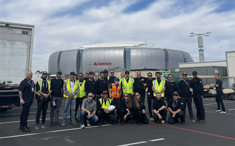 Pyrotecnico Fireworks Crew at Superbowl LVIII